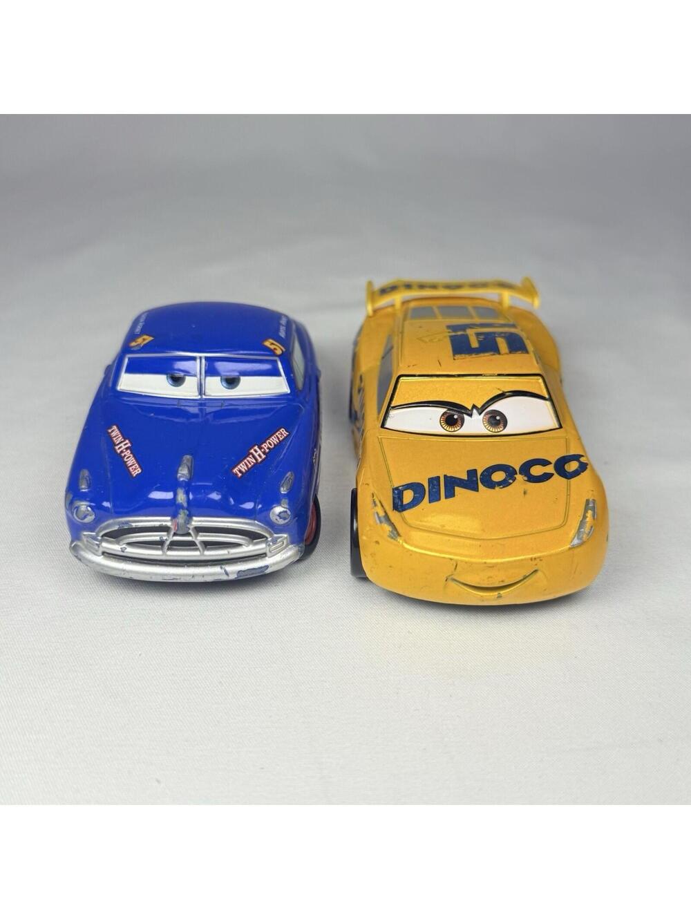 Disney Pixar Cars Diecast Fabulous Hudson Hornet & Dinoco Cruz Ramirez